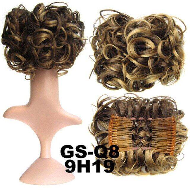 jeedou-updos-สังเคราะห์คลิปชิคนอนผมหยิกบนเส้นผมมวยผมสีเทาโบรมน์ผสมสีสไตล์วินเทจปิ่นปักผมแต่งงานผู้หญิง