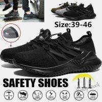 【Ready Stock】 ❡❆卐 C39 [ Free gift]Cungel 39-46 Anti-puncture work shoes safety boots Non-slip safety shoes Anti-smashing Construction shoes k SL3N