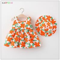 Baby Girl Dress Fashion Cute Princess 1 2 3 Yrs Clothes Summer Beach Birthday Infant Girls Outfits Suncap Flower Pageant Tops  by Hs2023