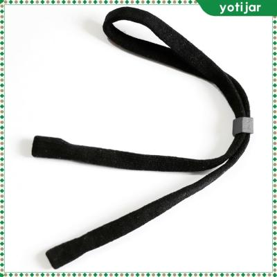 Yotejar สายแว่นกีฬาแบบปรับได้สายรัดสายห้อยแว่นกันแดดสีดำป้องกันการลื่นไถล