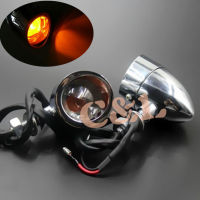 ZORBYZ Universal รถจักรยานยนต์ Chrome อลูมิเนียมไฟเลี้ยว Blinker Light Clear เลนส์ Pack Fit สำหรับ Harley Bobber Chopper Custom