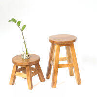 SiamMandalay Wood Stool เก้าอี้ไม้ เก้าอี้นั่งเล่น เก้าอี้สนาม เก้าอี้สตูล ตกแต่งบ้าน ไม้จามจุรี