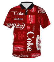 2023 new design- Coca-Cola polo~Coca-Cola high quality fully sublimated polo shirt035