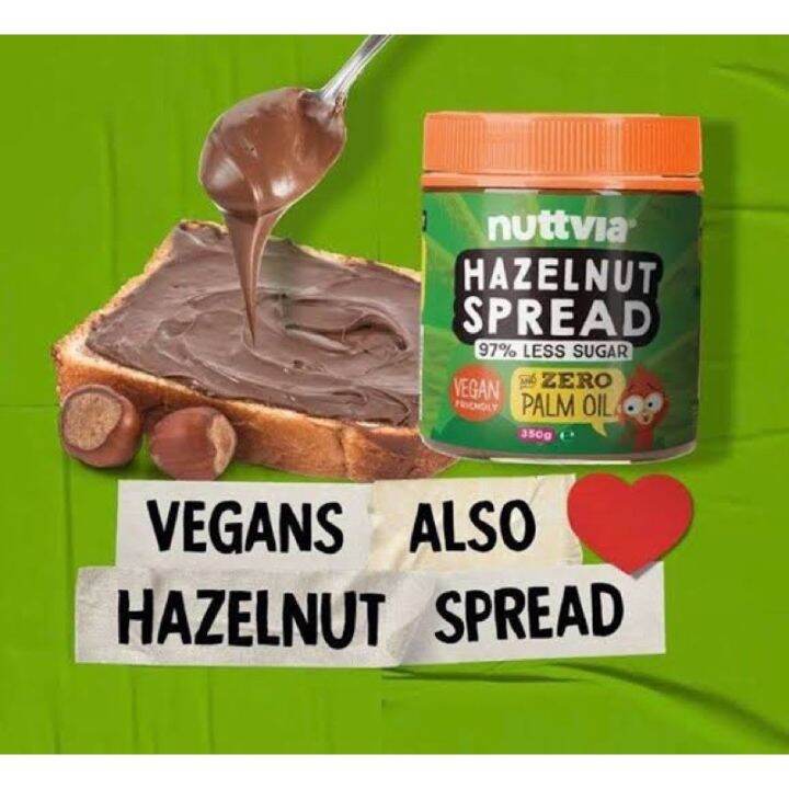 items-for-you-nuttvia-vegan-hazelnut-chocolat-spread-97-less-sugar-350-g-ช็อกโกแลตฮาเซลนัทสเปรด-วีแกน-สินค้านำเข้าจากออสเตรเลีย