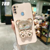 YBD2023ใหม่เคสสำหรับ Samsung A11 M11 ดีไซน์ใหม่ท้องฟ้าเต็มไปด้วยดวงดาวตัวยึดชุบหมีเคสโทรศัพท์นิ่มแฟชั่น