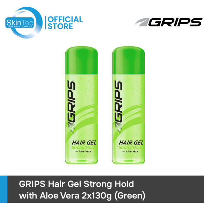 grips Hair Gel Green Strong Hold with Aloe Vera 130g, 2 pcs Lazada PH