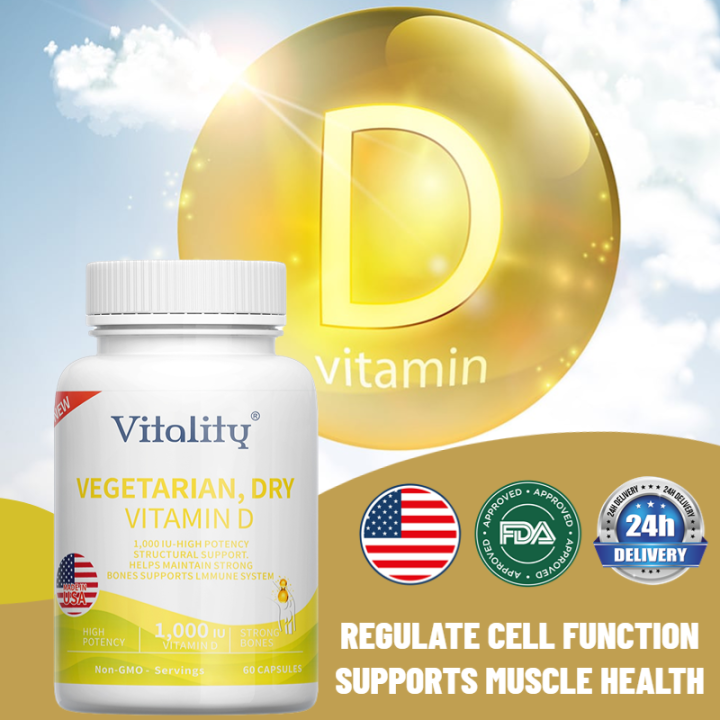 Vitamin D 1,000 IU High Effective Strong Bone Structure Density Support