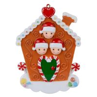 ครอบครัวส่วนบุคคล Christmas House Family Of Xmas Tree แขวนเครื่องประดับสำหรับวันหยุดฤดูหนาวปี2021ตกแต่ง