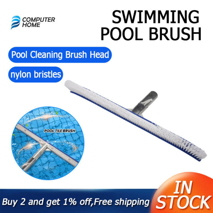 Pool Brush, Swimming Pool Wall & Tile Brush 18 Inch Swimming Pool