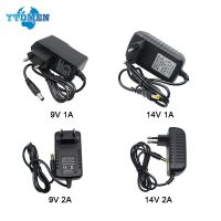 อะแดปเตอร์จ่ายไฟ AC 110-240V DC 9V 14V 1A 2A ที่ชาร์จไมโคร USB ตัวแปลงปลั๊กไฟ EU สำหรับกล้องวงจรปิดไฟแถบไฟ LED