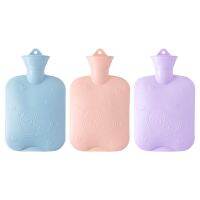 PVC Hot Water Bottle Medium Leakproof 1L 2mm Thick Hand Warmer Pouch Screw Lid Water Filling Durable Hot Water Bag