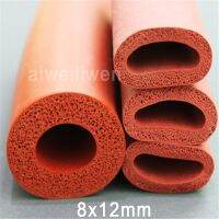 QDLJ-8x12mm Foam Silicone Hose Foamed Pipe Sponge Casing Red Foaming Silicone Tube High Temperature Resistance Tubing