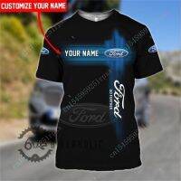 2023 Customized Fashion High Quality New Ford Mens T-shirt Harajuku Mens T-shirt Cartoon Round Neck Short Sleeve Casual Large T-shirt Top ，Contact the seller for personalized customization