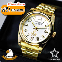 AMERICA EAGLE นาฬิกาข้อมือสุภาพบุรุษ สายสแตนเลส รุ่น AE008G – GOLD/WHITE