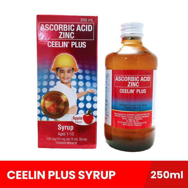 CEELIN Plus Syrup 250ml, kids vitamins syrup, vitamins for kids
