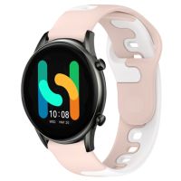 22Mm สายนาฬิกาซิลิโคนสีคู่สำหรับนาฬิกา Xiaomi S2 42Mm/Xiaomi Watch S2 46Mm/Xiaomi MI S1/Xiaomi MI Watch S1 Pro/Xiaomi Watch S1 Active/Xiaomi MI สี2/Xiaomi MI Watch Sport xiaomi Haylou RT2 LS10/Xiaomi Haylou RS4 LS12