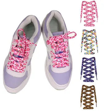 1Pair 80/120/160CM Classic Leopard Patten Print Shoelace Creative