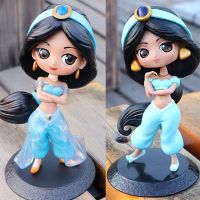 14Cm Disney Q Posket Jasmine Princess Doll Figure Toys Dolls Children PVC Figurine Model Decoration Kid Gift