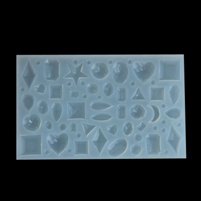 【CW】 crystal glue silicone mold love five star pendant