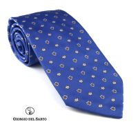 Giorgio Del Sarto Necktie Blue Fabric Texture เนคไทสีน้ำเงินมีเท็กเจอร์