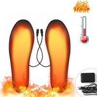 【CW】 USB Heated Shoe Insoles Feet Warm Electrically Heating Washable Thermal Insole