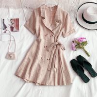 Korean Womens dres square dress City dress blazer dress K0565