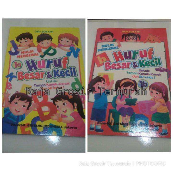 2 Buku Mengenal Huruf BESAR & KECIL Untuk Anak TK Dan SD 1a Dan 1b ...