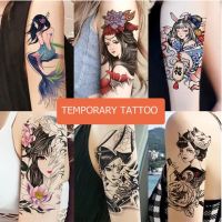 【YF】 Waterproof Tattoo Stickers Men Women Durable Flower Arm Sexy Geisha Ins Wind Leg Art Scar Covering Simulation Sticker