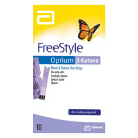 Ketone Test Strips) FreeStyle Optium Blood Abbott / แผ่นตรวจคีโตนในเลือด30ชิ้น(ไม่มีกล่อง)