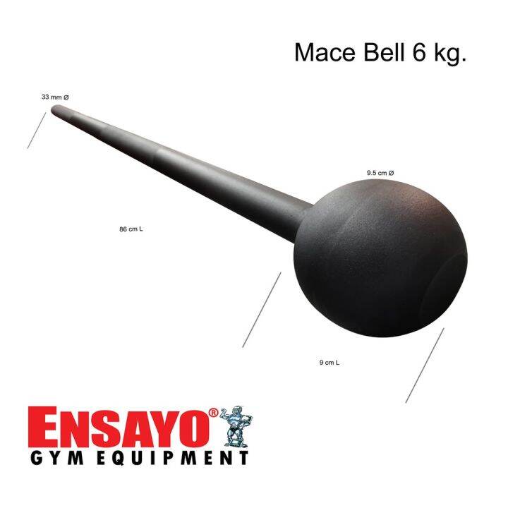 aOEENSAYO Steel MACEBELL 4Kg/8.8Lbs 6Kg/13Lbs Assorted Color FULL BODY