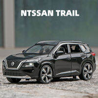 1:32 Nissan X-TRAIL SUV รถรุ่น Diecast โลหะของเล่น Off-Road รถจำลองเสียงและแสงเด็กของขวัญ