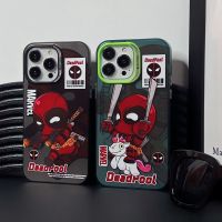 เคสโทรศัพท์มือถือการ์ตูน Deadpool น่ารักสำหรับ iPhone 14 Pro Max แข็งกันแรงกระแทกโทรศัพท์มือถือฝาหลังสำหรับ iPhone 13 Pro Max เคสสำหรับ Apple โทรศัพท์12 11เคสห่อหุ้ม