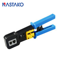 Easy RJ45 Crimper RJ45 Crimping Tool Network tools Pliers Cable Stripper Cutter for easy pass RJ45 RJ12 RJ11 Cat6 Cat5e Cat5