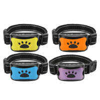 Dog Trainings Dog Barking Collar USB Rechargeable Waterproof Adjustable Vition Inligent Recognition Training Collar Dog