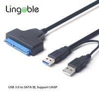 Lingale Adapter SATA USB 3.0 to Serial ATA 22pin Converter Cable External Hard Drive Hard Disk for 2.5 quot; HDD/SSD with Extra Power