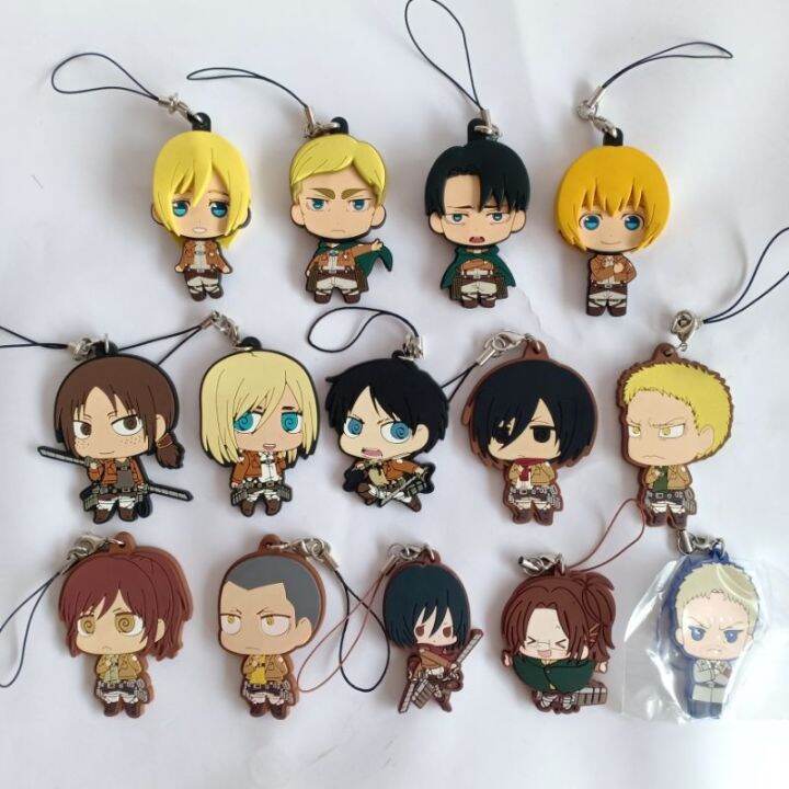 Attack On titan Picktam Keychain Rubber Strap Keychain Lazada PH