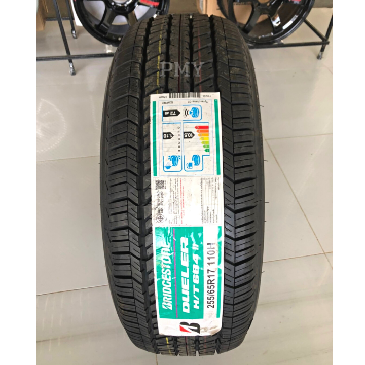 255-65r17-110h-ยางรถยนต์ขอบ-17-ยี่ห้อ-bridgestone-บริสโตน-รุ่น-h-t-684-ล็อตผลิตปี21-ราคาต่อ1เส้น-ยางใหม่แท้100-ราคาพิเศษมีเพียง-12-เส้นเท่านั้น