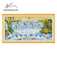 Crossdecor Cross Stitch ชุดด้วยวัสดุภูมิทัศน์ผ้าพิมพ์ผ้าฝ้ายโรงงาน Outlet ผ้า11CT 14CT ปักชุดสำหรับผู้เริ่มต้น Craft Handmade ตกแต่งสำหรับ Sala Wall - Treasures เติมเต็มบ้านจากทุกทิศทาง (3)