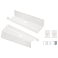2PCS Clear Acrylic Wall Shelf Floating Book Shelves for Wall, Display Wall Shelves for Bathroom, Bedroom, Kitchen
