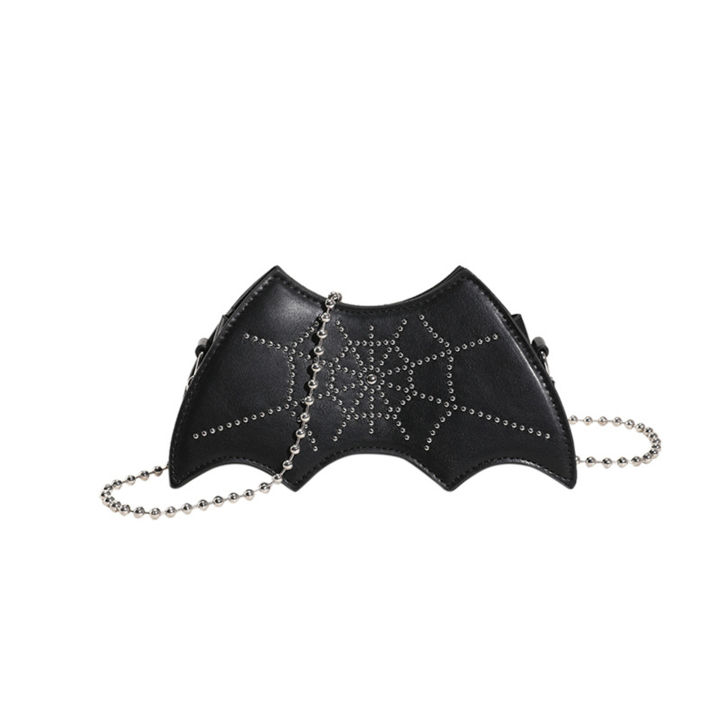 2023-new-dark-punk-style-2023-fashion-handbag-halloween-bat-bag-2023-new-dark-punk-style-single-shoulder-crossbody-bag-diamond-personalized-small-square-bag-halloween-themed-handbag-gothic-punk-handba