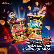 ĂN VẶT TUỔI THƠCOMBO 10 GÓI x 40gBánh Snack Bim Bim Oishi Bắp 4X Sốt