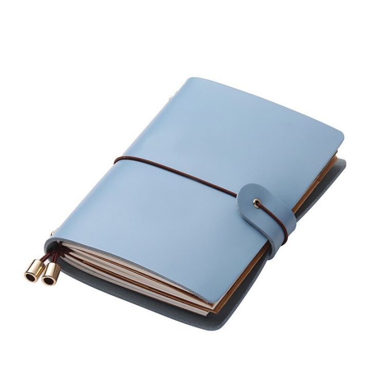 european-style-simple-and-fresh-hand-ledger-creative-strap-imitation-leather-pu-leather-notebook-travel-diary-book-135x105mm