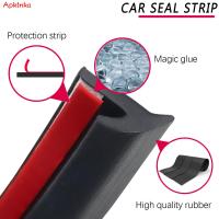 2M Universal Car Door Rubber Seal Strip Small Slanted T Type Weatherstrip Noise Insulation Anti-Dust Soundproof Self-Adhesive