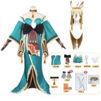 Anime Game Genshin Impact Gorou Geo Bow Ivitation Miss Hina Uniform Party Dress Cosplay Costume Halloween Men Women Carnival Cos