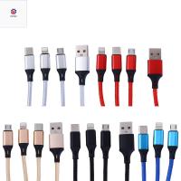 P9YN2ของขวัญคุณภาพสูงไมโคร USB พาวเวอร์แบงค์ USB สายไฟ Type C สายชาร์จสายข้อมูล3 In1สายสายชาร์จข้อมูลยูเอสบีสายไฟที่ชาร์จความเร็วสูง