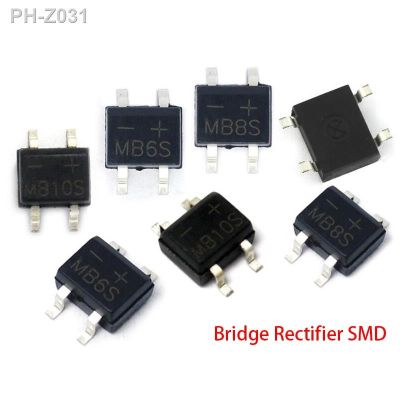 50PCS MB6S MB8S MB10S MB6F MB8F MB10F SOP-4 Diode Bridge Rectifier SMD