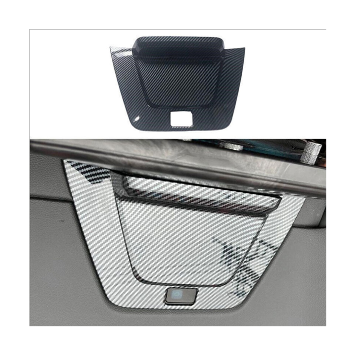 1-piece-navigation-screen-back-base-cover-trim-abs-carbon-fiber-for-honda-cr-v-crv-2023