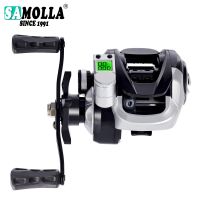 ZZOOI 2023 Electronic Baitcasting Led Screen Fishing Reel High Speed 7.2:1 10kg Drag Waterproof Saltwater Cast Drum Wheel Casting Reel