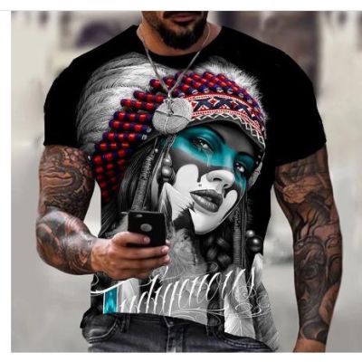New non-mainstream European and American style beauty graphic T-shirt, 3D printed style, summer men and women with the same short sleeve jacket, comfortable and breathable