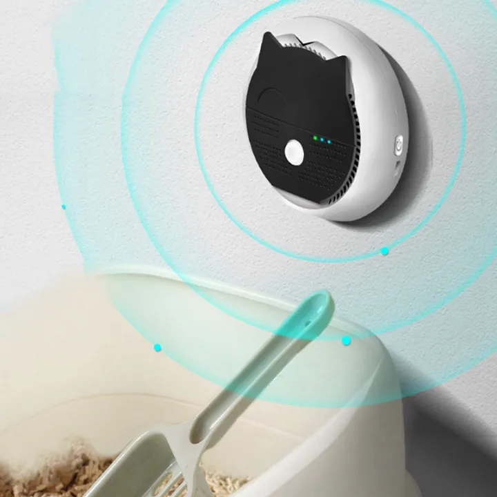 Cat Litter Deodorizer Smart Pet Smell Eliminator Reduce Litter Dust Electric Odor Remover for